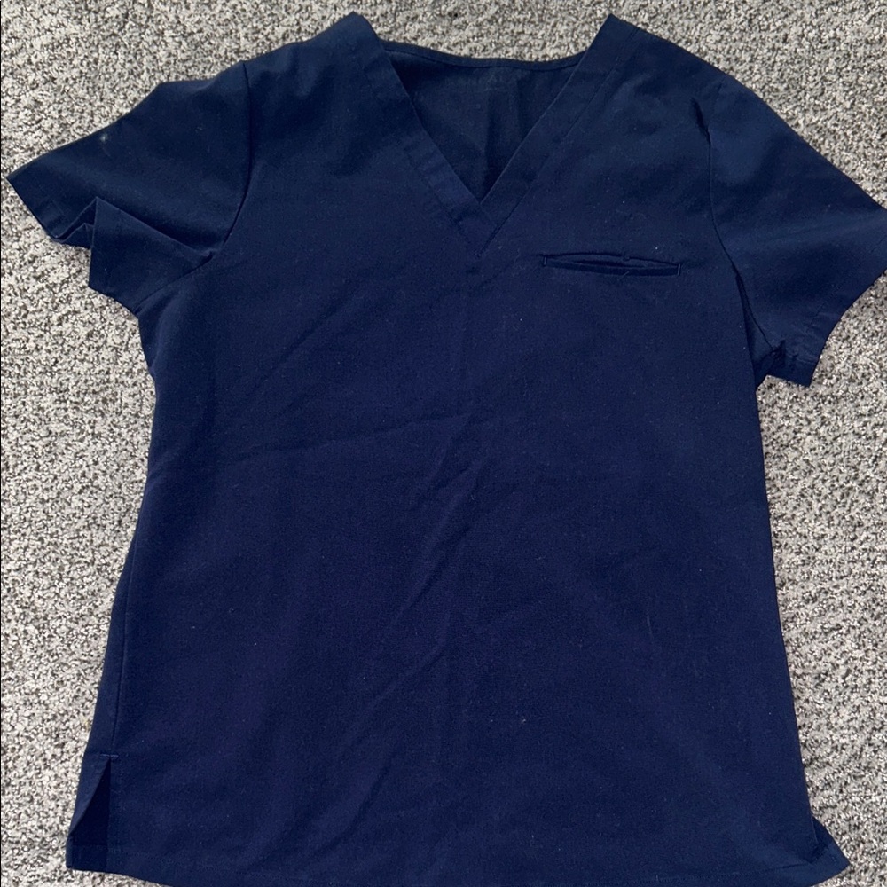 Mandala scrub top navy
